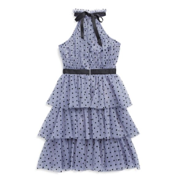 **Lipsy** Dotted & Tiered Halter Dress Size 6 - Picture 2 of 7